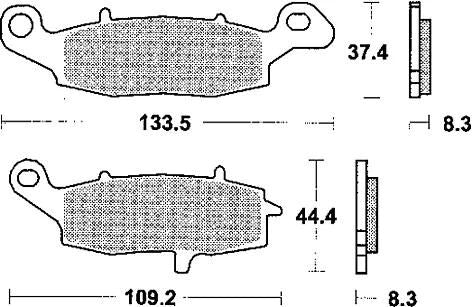 TRW Bremsbeläge MCB 682 Bremsbelag MCB 682 TRQ Sint.Metal Racing