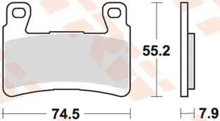 TRW Bremsbeläge MCB850 Bremsbelag MCB 850 TRQ Sin.Metal Racing