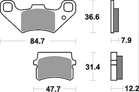 TRW Bremsbeläge MCB 807 Bremsbelag MCB 807 Bio-Standard