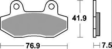 TRW -Lucas Bremsbelag MCB822 Bremsbelag MCB 822 Bio-Standard