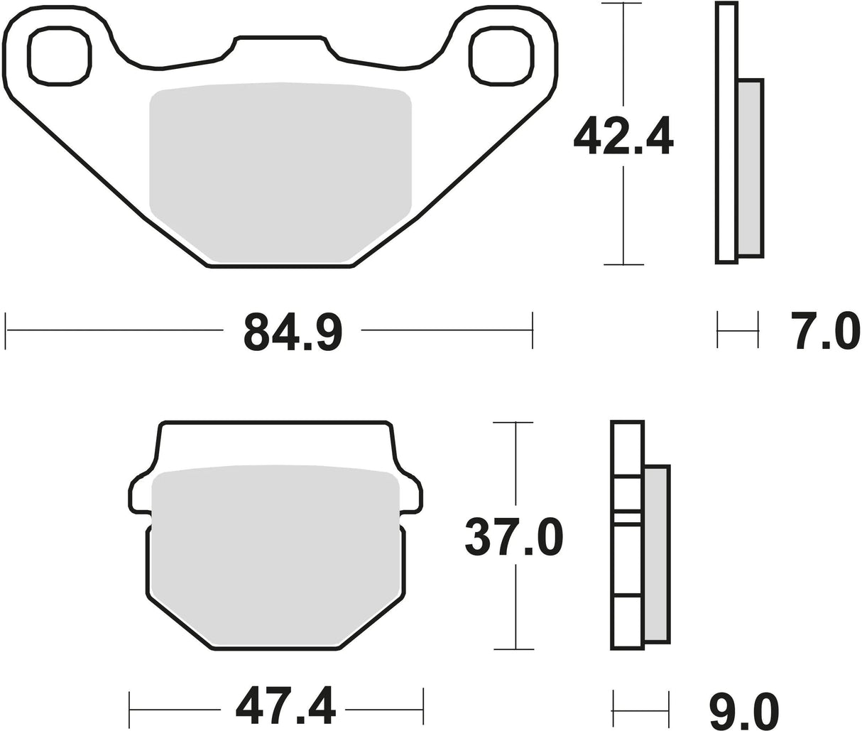 TRW Bremsbeläge MCB 519 Bremsbelag MCB 519 EC organisch