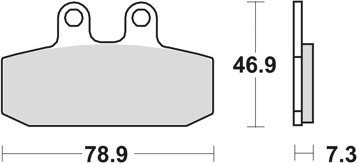 TRW Bremsbeläge MCB 557 Bremsbelag MCB 557 SRM Sintermetall
