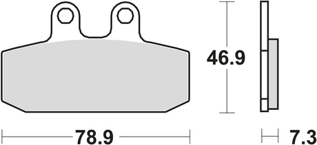 TRW Bremsbeläge MCB 557 Bremsbelag MCB 557 SRM Sintermetall