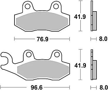 TRW Bremsbeläge MCB 582 Bremsbelag MCB 582 SRM Sintermetall