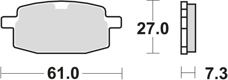 TRW Bremsbeläge MCB 590 Bremsbelag MCB 590 EC organisch