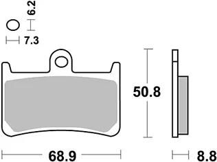 TRW Bremsbeläge MCB 611 Bremsbelag MCB 611 SRM Sintermetall