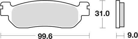 TRW Bremsbeläge MCB 699 Bremsbelag MCB 699 SRM Sintermetall