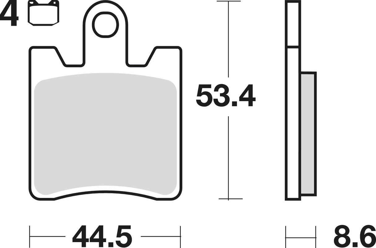 TRW Bremsbeläge MCB 706 Bremsbelag MCB 706 SRM Sintermetall