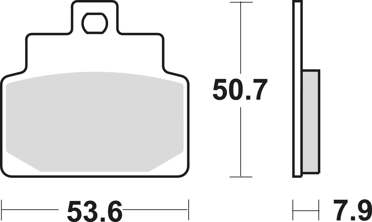 TRW Bremsbeläge MCB 709 Bremsbelag MCB 709 SRM Sintermetall