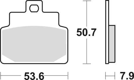 TRW Bremsbeläge MCB 709 Bremsbelag MCB 709 SRM Sintermetall