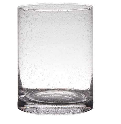 Hakbijl Glaszylindervase Laterne Bogenschütze Sodablasenglas ø15xh20cm