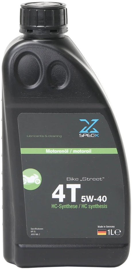 Spec-x Motoröl Fahrrad 4t Straßenmotoröl 4t 5w-40 Straße 1l Fahrrad