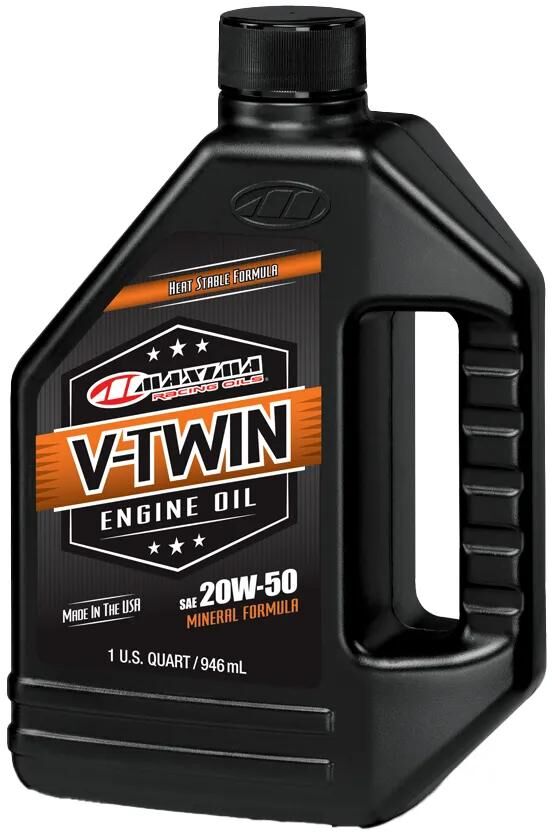Maxima Rennöle Motoröl V-Twin Mineral. Motoröl Maxima V-Twin Mineral 20w-50 946 ml