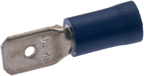 Spahn Flachstecker Flachstecker isoliert blau 100Stk.