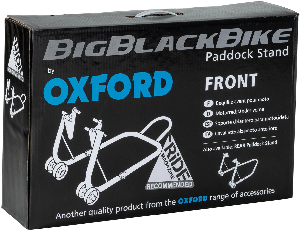 Oxford Montagestandard Big Black Fahrradmontage St. große schwarze Vorderseite schwarz