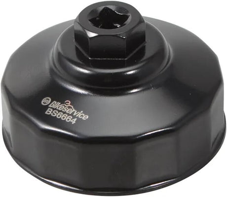 Fahrradservice-Ölfilterschlüssel PCSCHEIN-Ölfilter BST 74 mm 15 Knoten