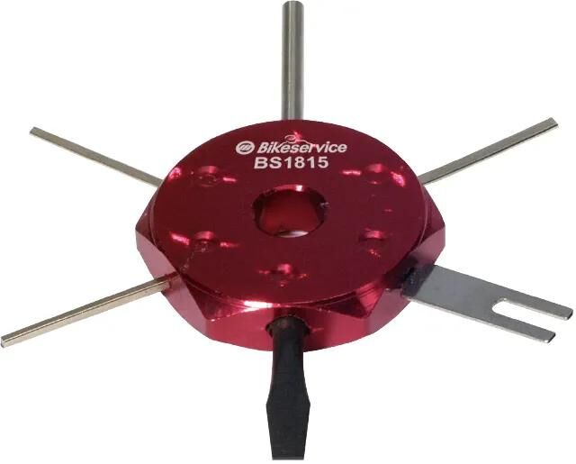 Bikeservice Entriegelungswerkzeug 6 in 1 montgwrkz 6in1 Plug-in v rot