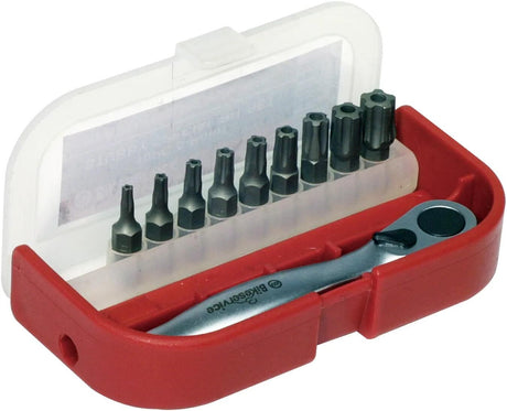 Bikeservice Bit-Set BS6007 Bitstz M Umschltknr BST 10 Stück 5-Stern-Loch