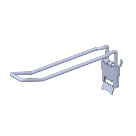 Tegometall klaphaak dubbel rl 30 16 cm - verzinkt