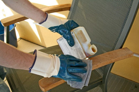 Keron Products Handschuh blau NBR mit Kapuze