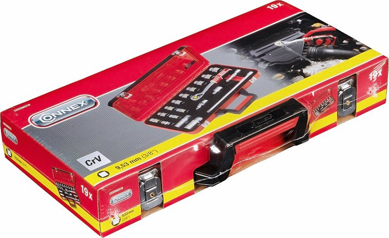 Connex Products Steckschlüsselsatz Profi 3 8 19-teilig