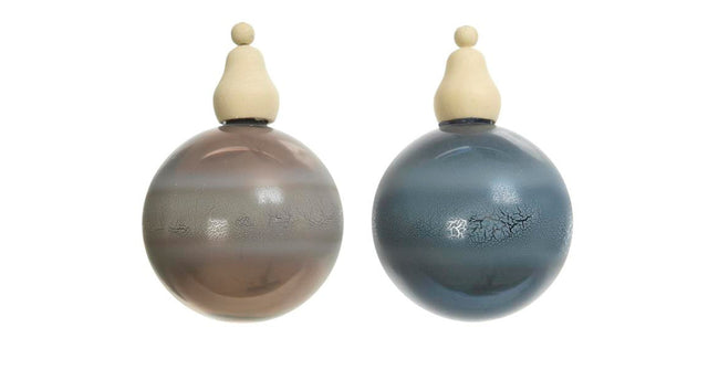 Wbox a 3 gl bauble w crackle 2col ass assorted dia8cm