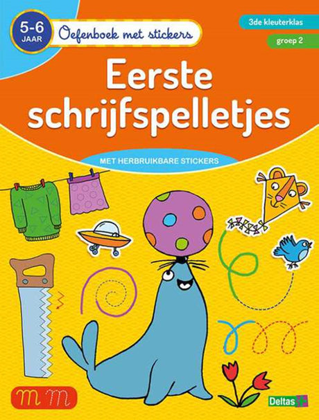 Deltas -Übungsbuch mit Aufklebern - Erste Schreibspiele (5-6 Jahre)