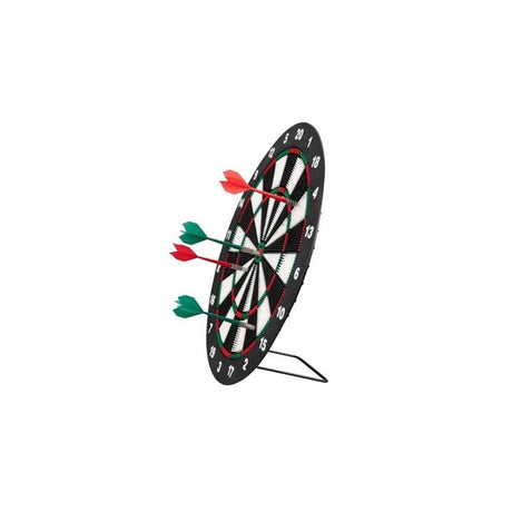 Longfield kindgerechte Dartscheibe – ø 42 cm – inklusive 2 Sets Softip-Darts 18 Gramm – sichere Dartscheibe für Kinder – Kindersicherheit –