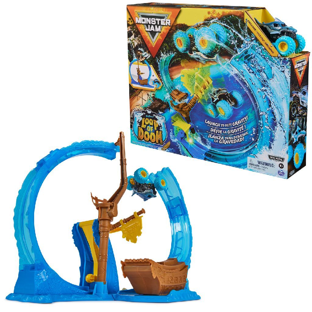 Monster Jam Megalodon Loop of Doom Stunt-Spielset