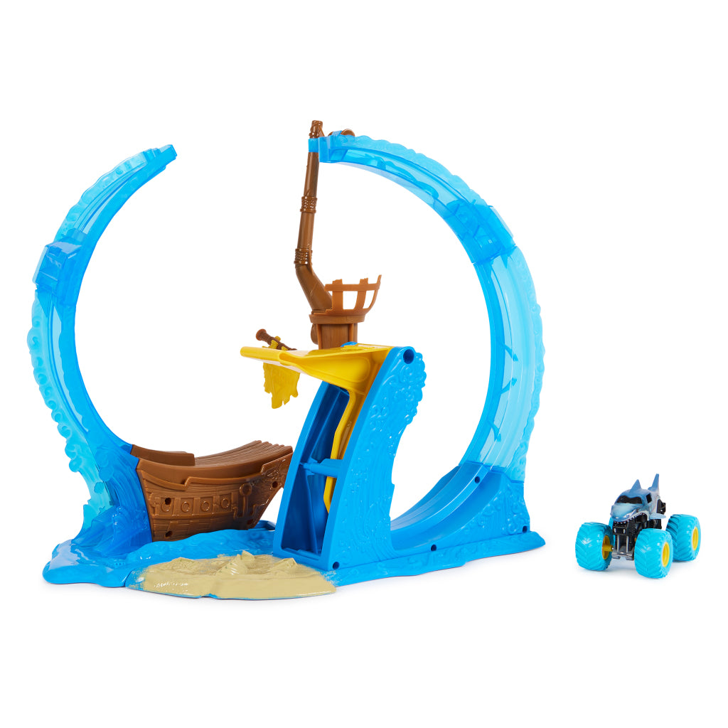 Monster Jam Megalodon Loop of Doom Stunt-Spielset