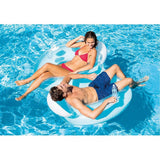 Intex 56800EU Double Lounge Swimming Pool mit Flaschenhaltern 198x117 cm