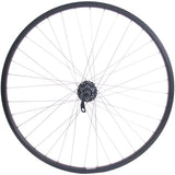 Shimano Vorderrad 28 29 622x19c Ryde Andra 30 Felge mit FH-M525 Nabe für 6-Loch-Bremsscheibe – schwarz