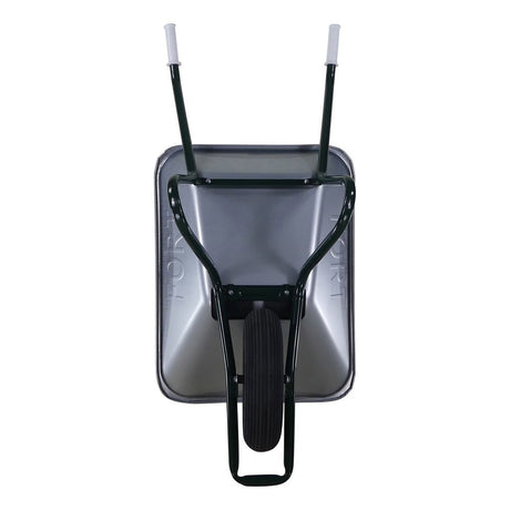 Fort Products Gartenschubkarre, verzinkter Behälter, 85 l, Gelbasis