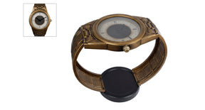 Klok table oud goudmetaal 73x41,5x66cm
