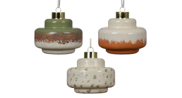 Ornament hanger glas 3 assortie d8 h10,2cm