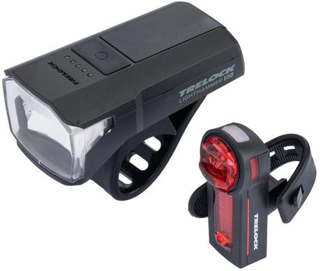 Trelock LED-Beleuchtungsset, batteriebetrieben, Lighthammer LS 480 LS 740 Bat. LED-Beleuchtungsset LS 480 LS740 mit Bremslicht