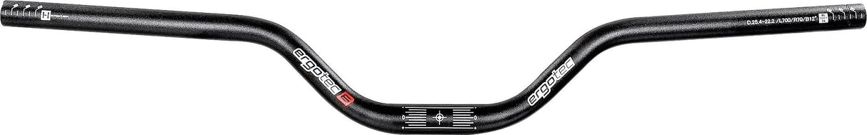 Ergotec Lenkungsriser Bar 70 25,4 700 mm schwarz