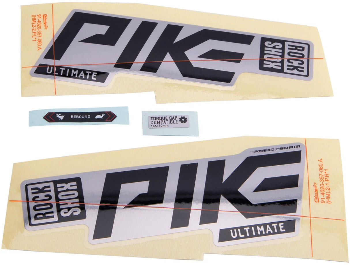 RockShox Dekorset Aufkleberset RS Pike ult. f.Silber
