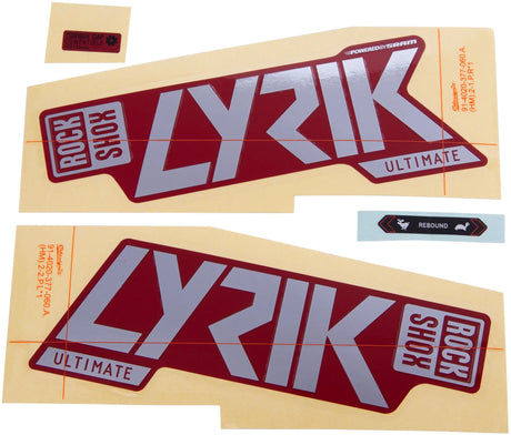 Rockshox Dekorset Aufkleberset RS Lyrik ult. f.ed