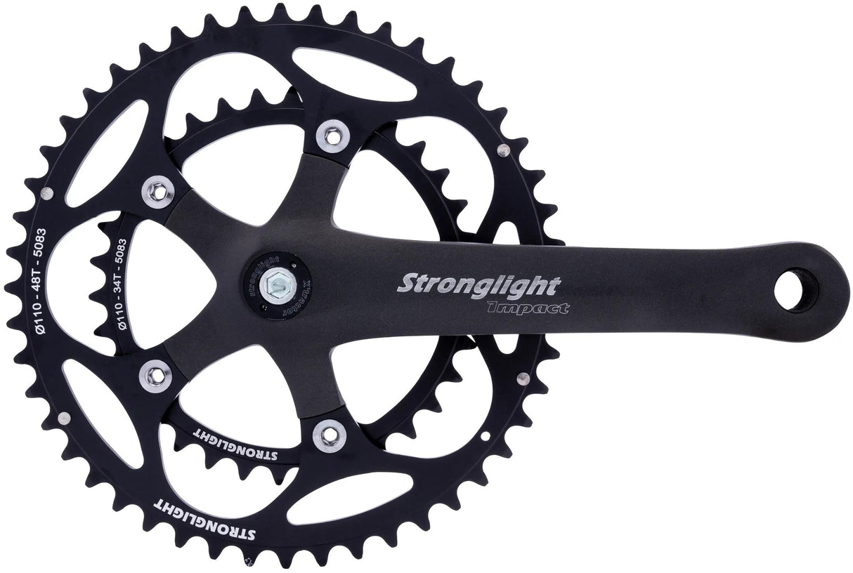 Stronglight Kurbelgarnitur Impact Compact Kurbelgarnitur Strongl.Impact Compact 34 48t 170mm