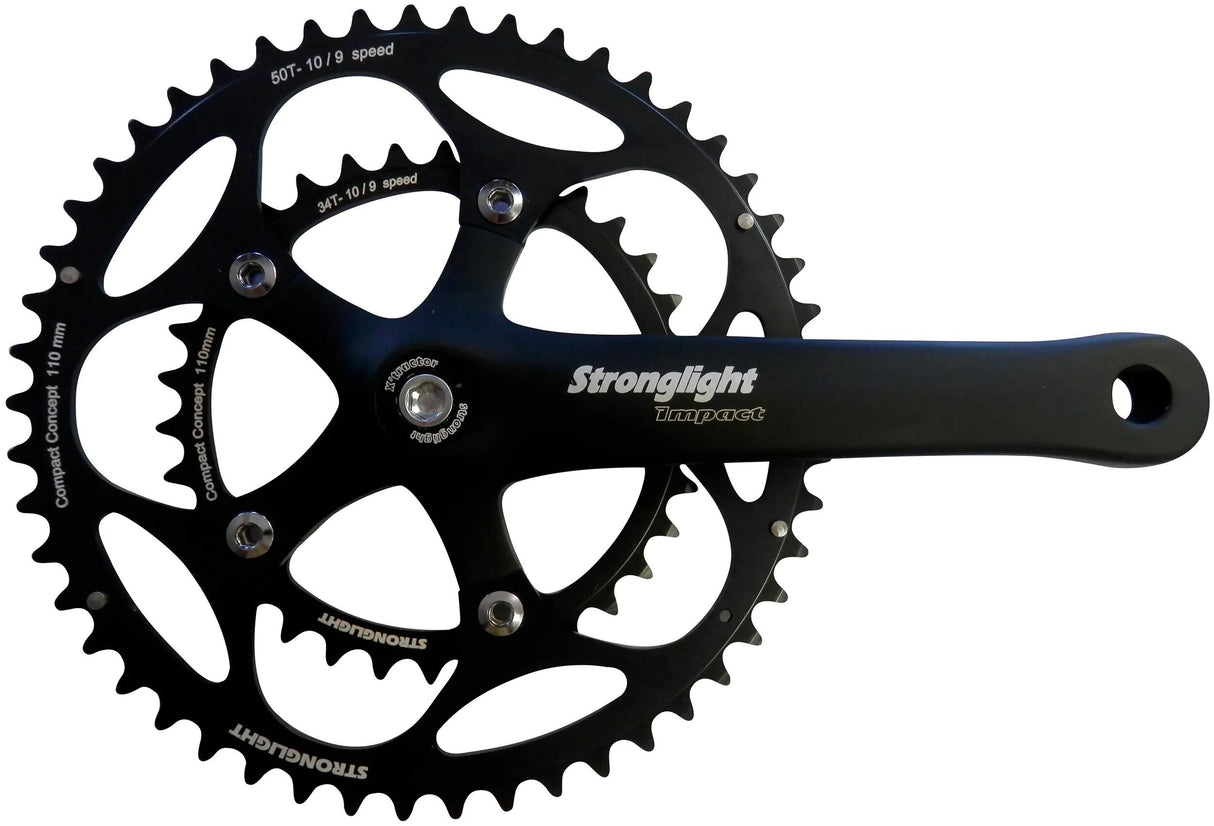 Stronglight Kurbelgarnitur Impact Compact Kurbelgarnitur Strongl.Impact Compact 34 50t 175mm