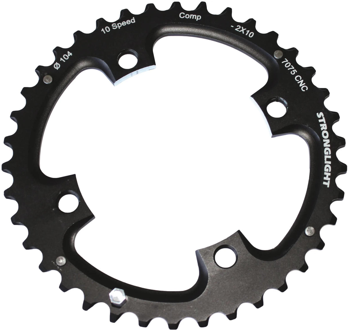 Stronglight Kettenblatt MTB Kettenblatt Strongl. MTB 38t Aluminium schwarz