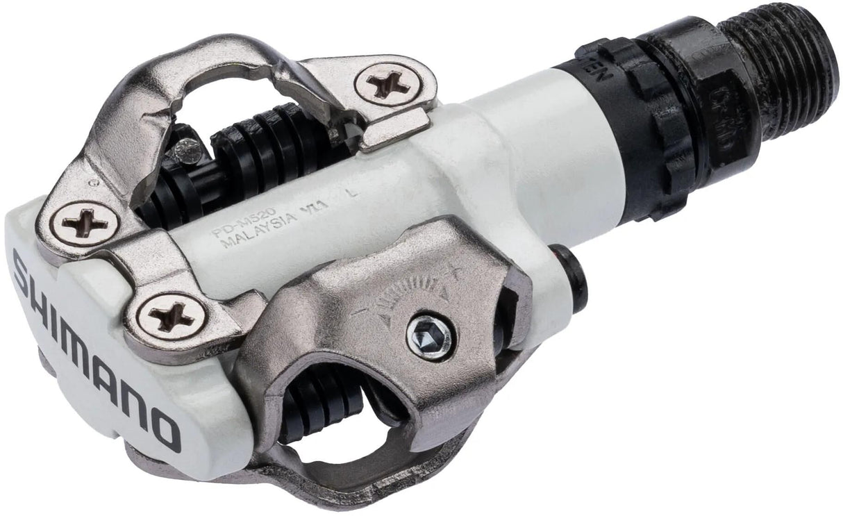Shimano Systempedal PD-M 520 PD-MT 520 Shim.Pedale PDM520 SPD Beids. Aluminium weiß