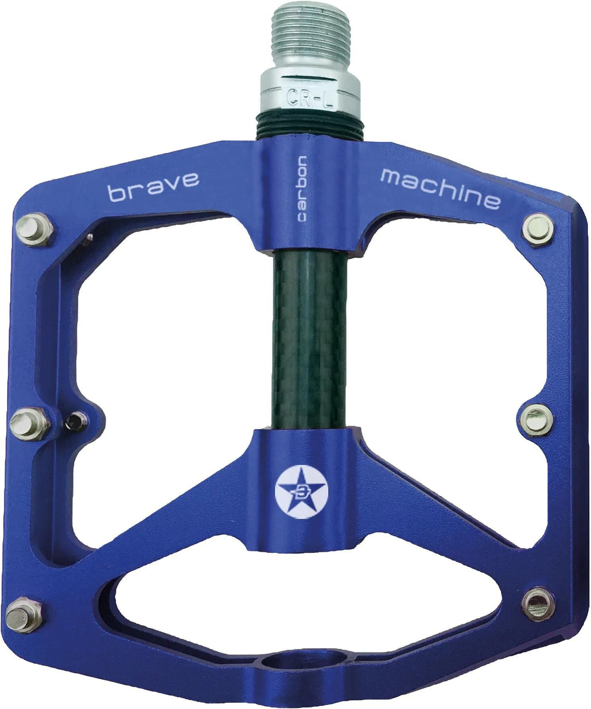 Brave Plattformpedal Freeride Carbon Mod. 19 Plattformpedal Freeride Carbonblau