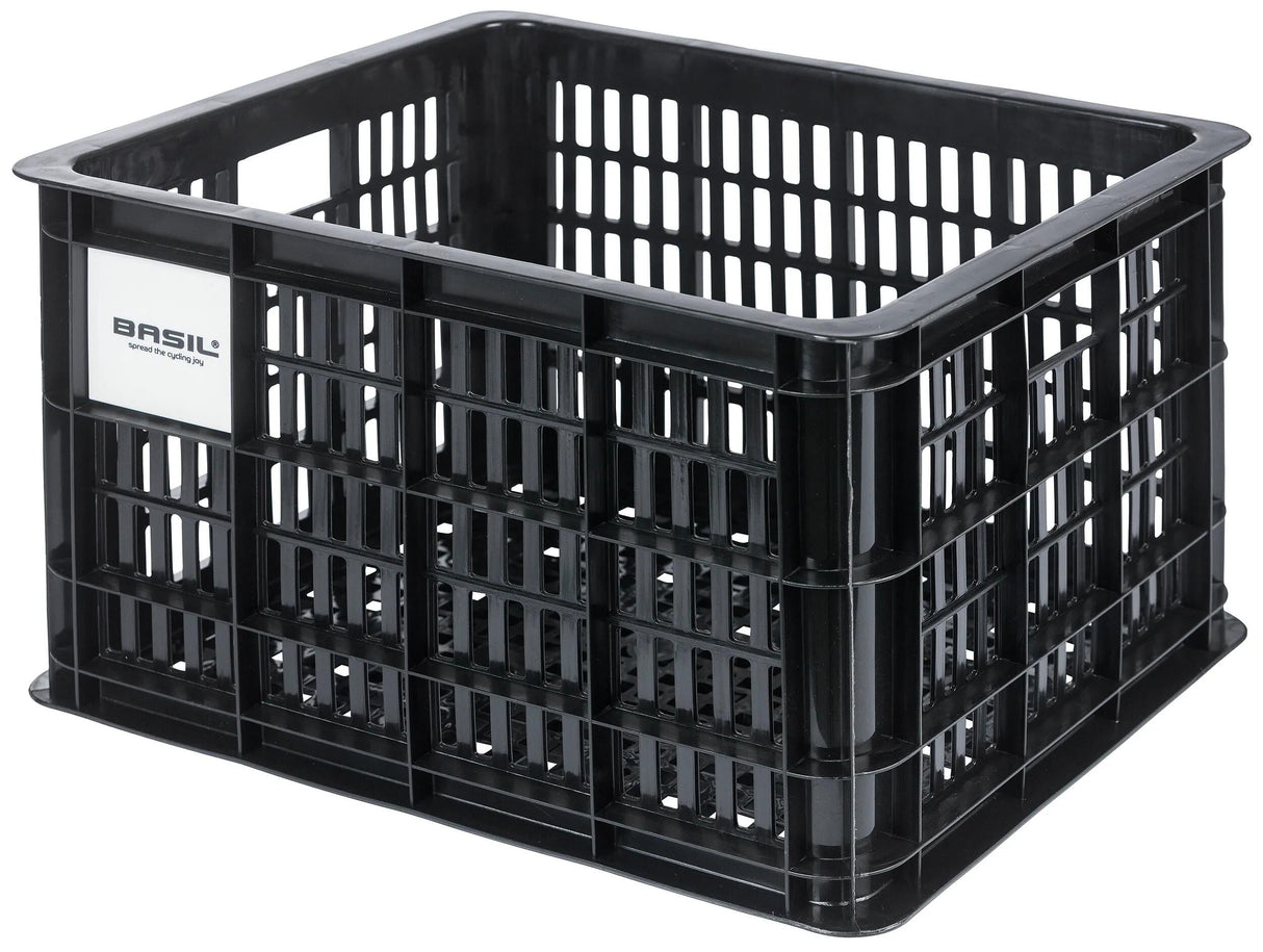 Basil recycelte Fahrradkiste m 29,5 Liter mik 33 x 44 x 27 cm – Schwarz