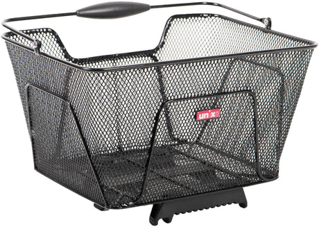 Unix-Fahrradkorb, hinten Reano-Heckkorb Reano-Stahl, schwarz