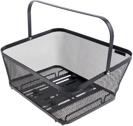 Contec Fahrradkorb, auf der Rückseite von Vero Mik 2.0 ct HR-Korb Vero Mik 2.0 Stahl 40x30x18 14 cm schwarz