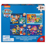 Paw Patrol Schuhkarton 4 Holzpuzzles 12-16-20-24 Teile