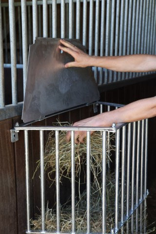 Abi Products Heuraufe Slowfeed plus verzinkte Futtersparraufe