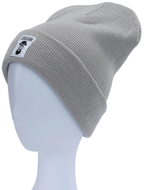 Excelsior Mütze Beanie Mütze hellgrau